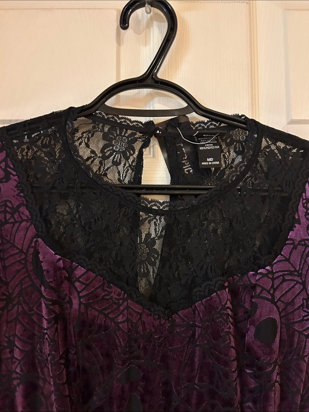 Hot Topic Purple and Black Lace nightmare before Christmas Mini Dress - Picture 3 of 5